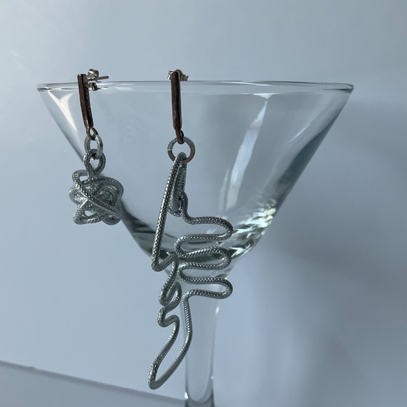 Earrings Pierced Abstract Statement Earrings - Picture 2 of 5